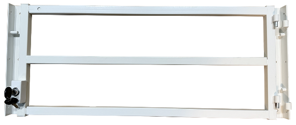 Residential Window Bar Hinged Security Fits up to 26"W x 23"H Window 3 bar E23325