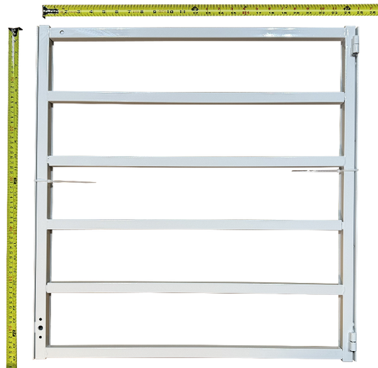 Residential Window Bar Hinged Security Fits up to 26"W x 38"H Window