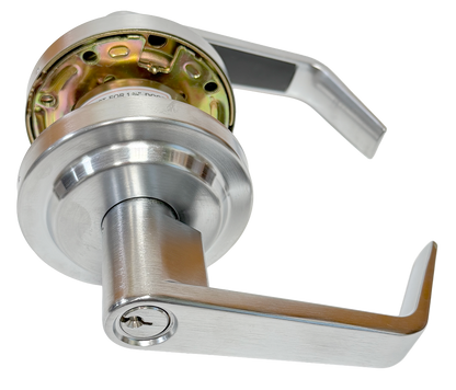 LSDA Grade 2 Leverset 800 Series 'Vancouver'. Entrance. SC4 Keyway. Finish 26D (Satin Chrome). With Clutch. 1