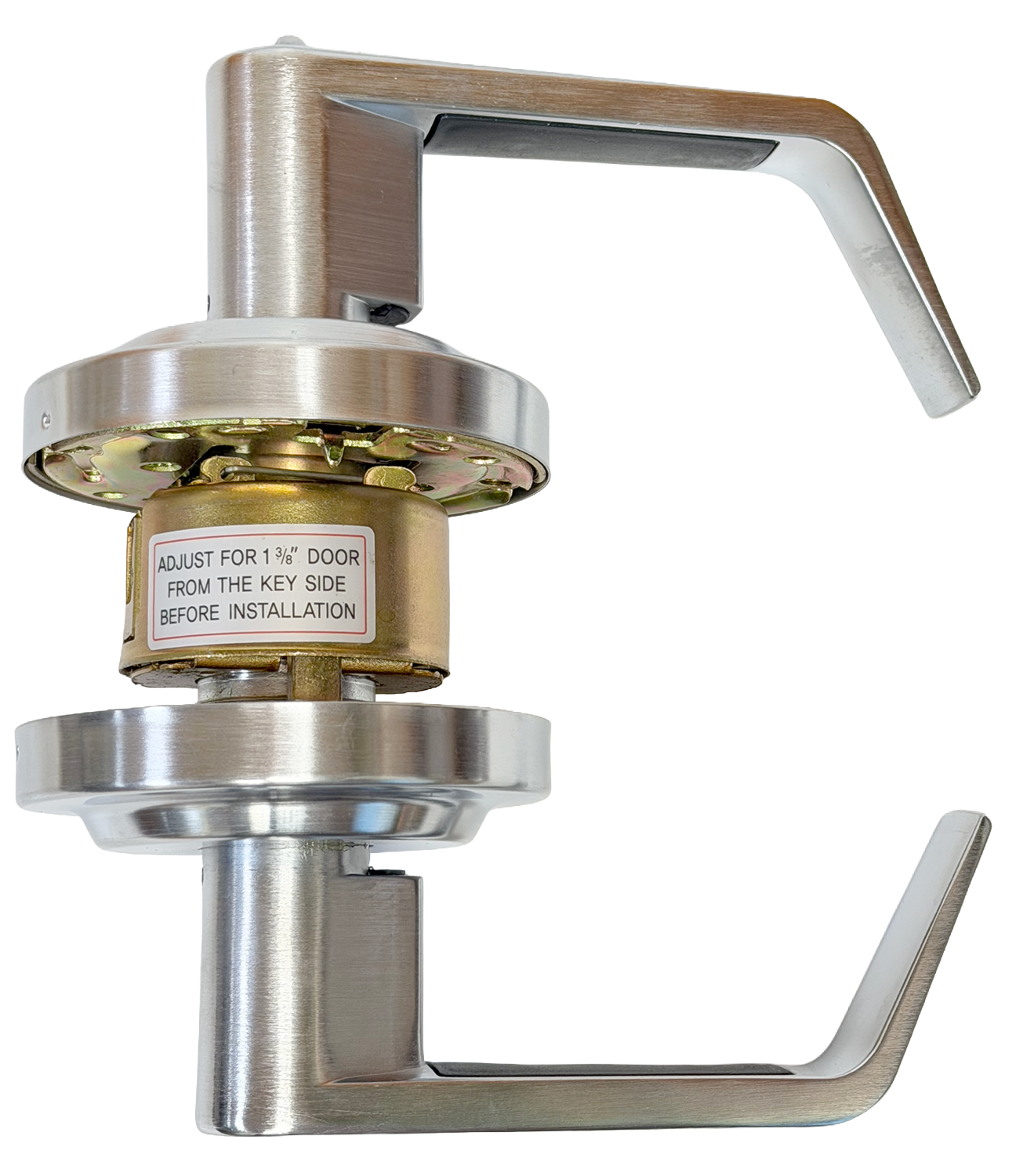 LSDA Grade 2 Leverset 800 Series 'Vancouver'. Entrance. SC4 Keyway. Finish 26D (Satin Chrome). With Clutch. 3