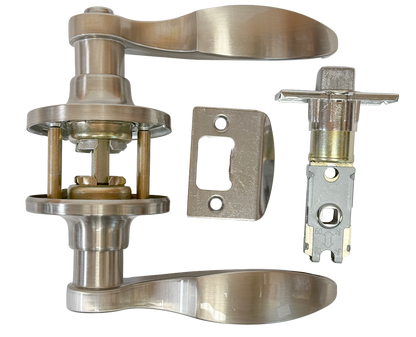 LSDS Grade 3 Leverset 50 Series. Privacy. LA Design. Both Handed. Satin Nickel Finish. 6