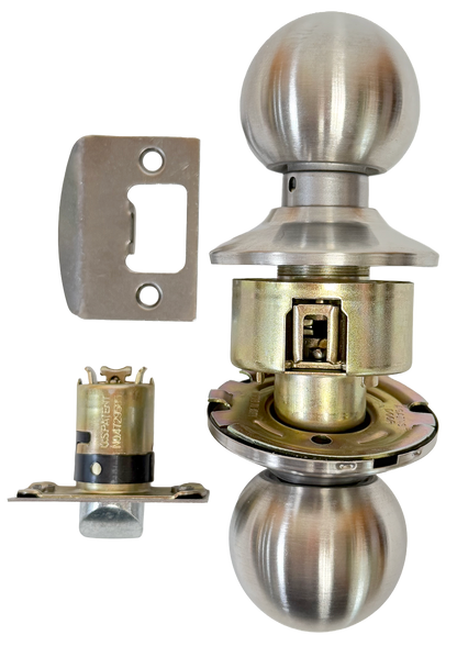 LSDA Grade 3 Knobset 10 Series. Passage. Satin Stainless Finish. 7