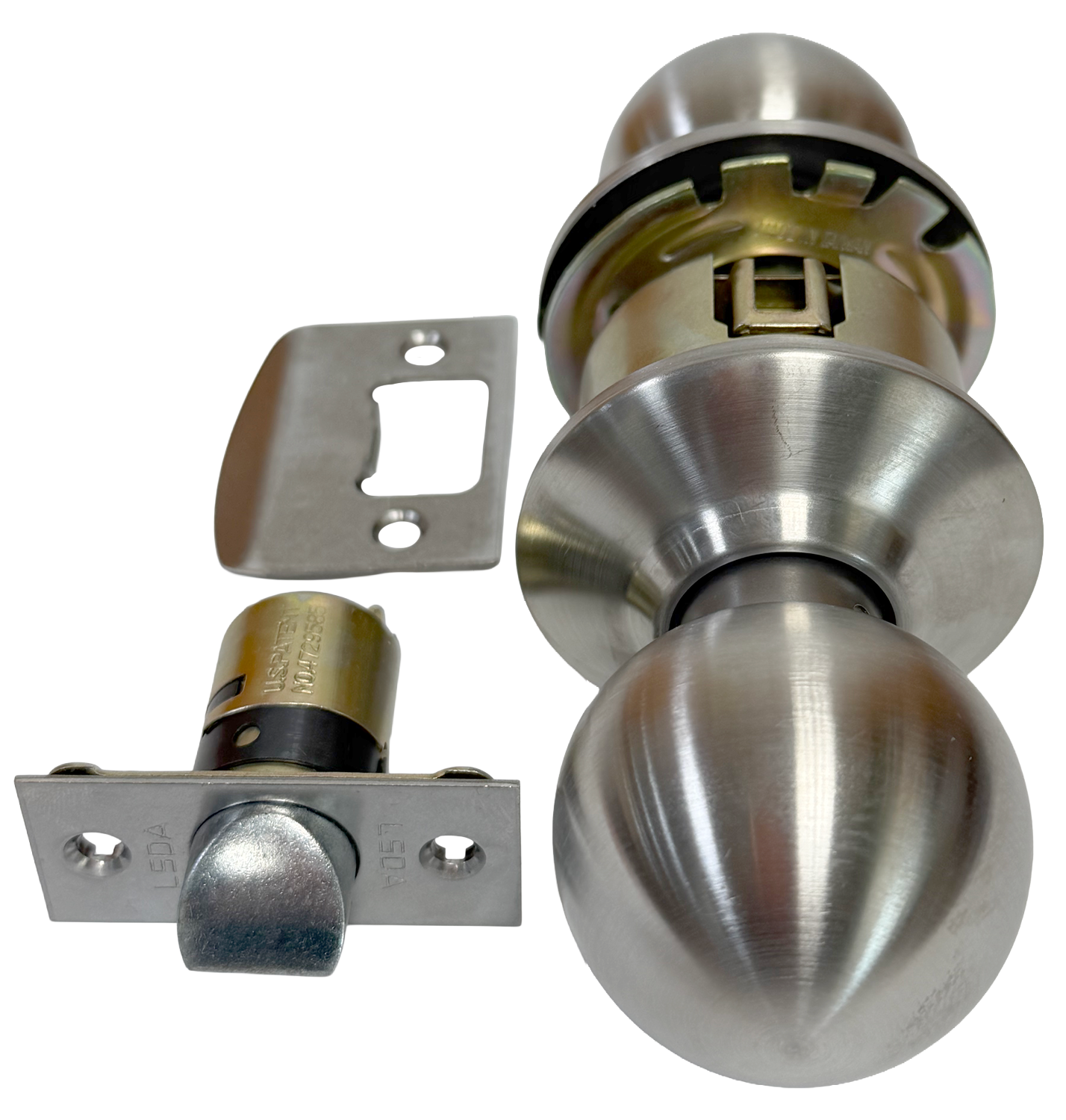 LSDA Grade 3 Knobset 10 Series. Passage. Satin Stainless Finish. 2