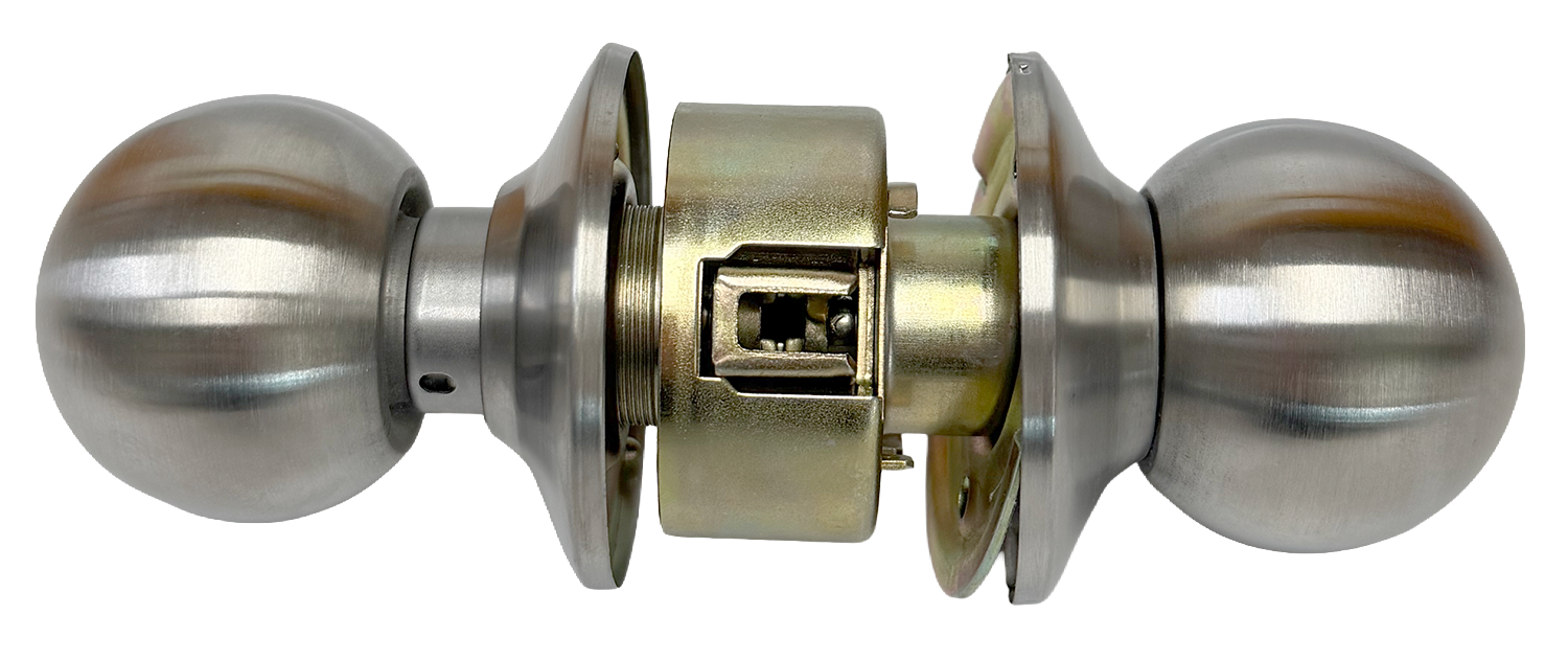 LSDA Grade 3 Knobset 10 Series. Passage. Satin Stainless Finish. 3