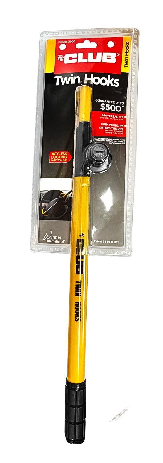 Club 3000 Twin Hook Automotive Steering Wheel Lock 4