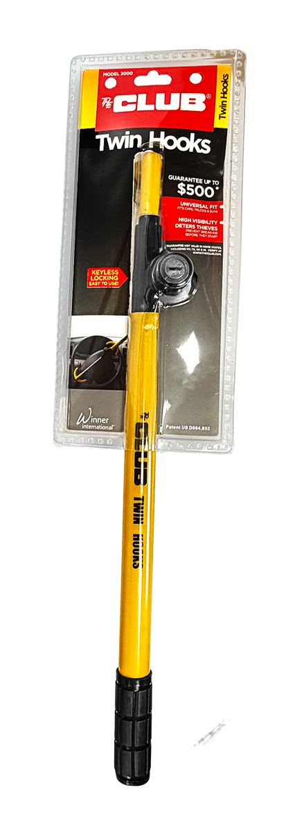 Club 3000 Twin Hook Automotive Steering Wheel Lock 4