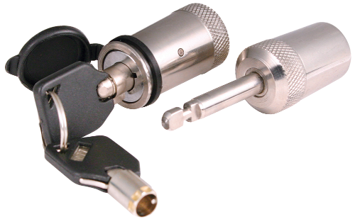 Stainless-Steel Coupler-Door Latch Lock fits couplers up to 7/8" Span 2