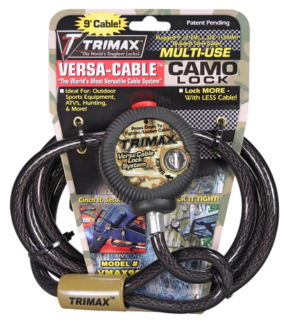 Multi-Use Versa-Cable Camp Lock 9' X 10mm TRIMAFLEX Cable 1