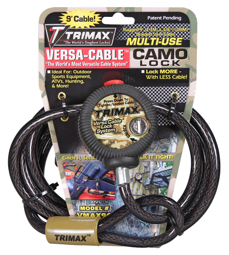 Multi-Use Versa-Cable Camp Lock 9' X 10mm TRIMAFLEX Cable 1