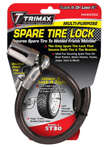 TRIMAFLEX Spare Tire Cable Lock (Tubular) 36" X 12mm 1