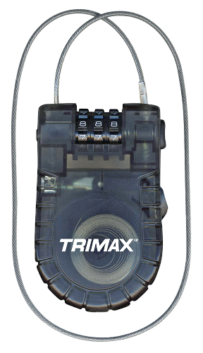 Retractable Cable, 3 Digit Combination Lock, 36" X 3mm 1