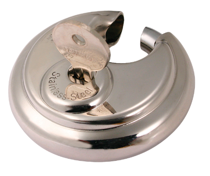 Stainless Steel 70mm Round Keyed Padlock 3