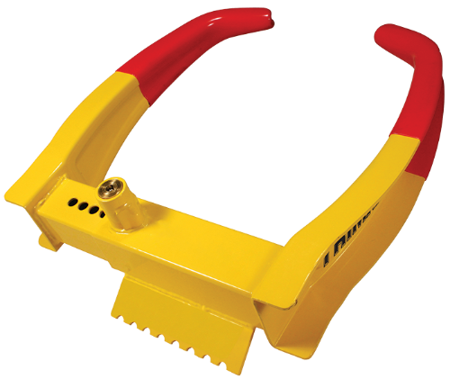 Deluxe Universal Wheel Chock Lock closed 6” Open 11.25” Reach 10.5” 1