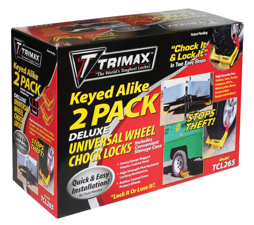 Deluxe TCL65 Universal Wheel Chock Lock 2-Pack Edmonton 2