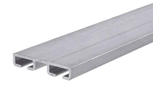 Garage door aluminum bottom flat-retainer 1-5/8"x8'6" 2 pack screw to bottom replaces various sizes